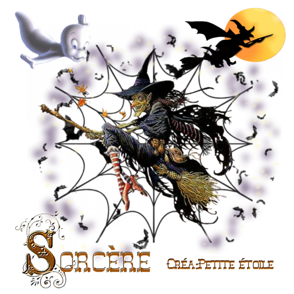 Alphabet en image , Sorcière